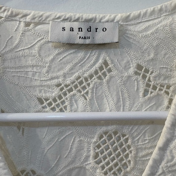 Sandro Danie Floral Mesh Mini Dress - Picture 5 of 6